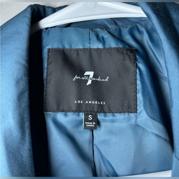 7 for all mankind blue blazer size small - Picture 3 of 3